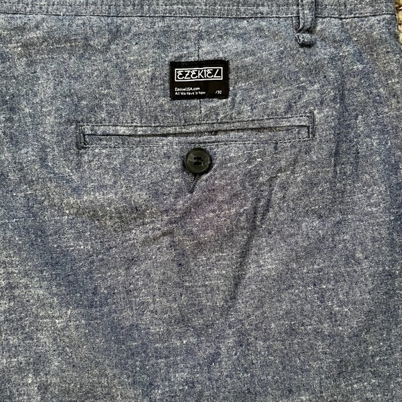 New Ezekiel Targaryen Blue Chambray Stitch Fix Cotton Shorts Sz. 42‎ - Picture 6 of 10